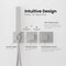 Kibi Cube 2 Function Thermostatic Shower System With Rough In Valve - Brushed Nickel KSF414BN - alternate 2